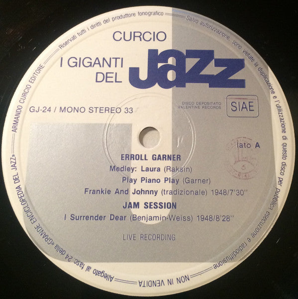 Erroll Garner / Coleman Hawkins : I Giganti Del Jazz Vol. 24 (LP, Comp)