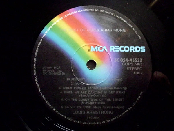 Louis Armstrong : The Best Of Louis Armstrong (LP, Comp)