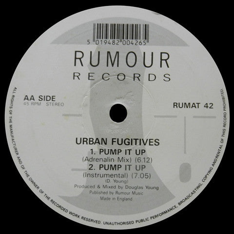 Urban Fugitives : Vertigo / Pump It Up (12")