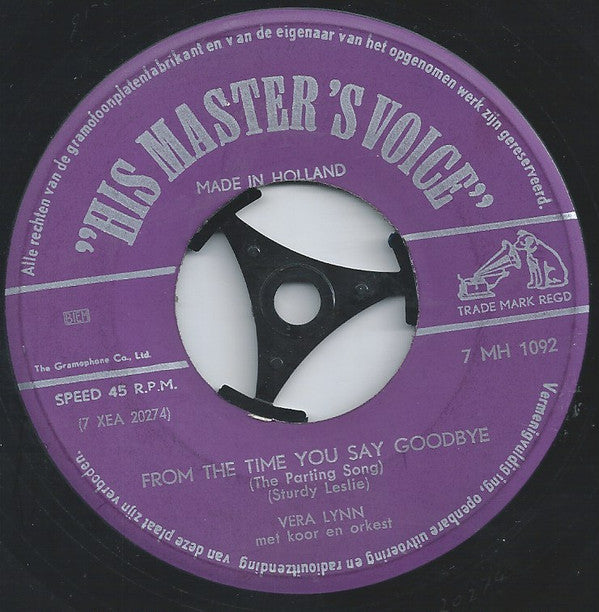Vera Lynn : Land Of Hope And Glory / From The Time We Say Goodbye (7", Single)