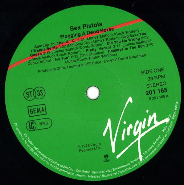 Sex Pistols : Flogging A Dead Horse (LP, Comp)
