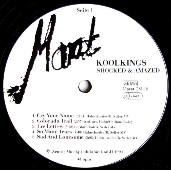 Koolkings : Shocked & Amazed (LP, Album)