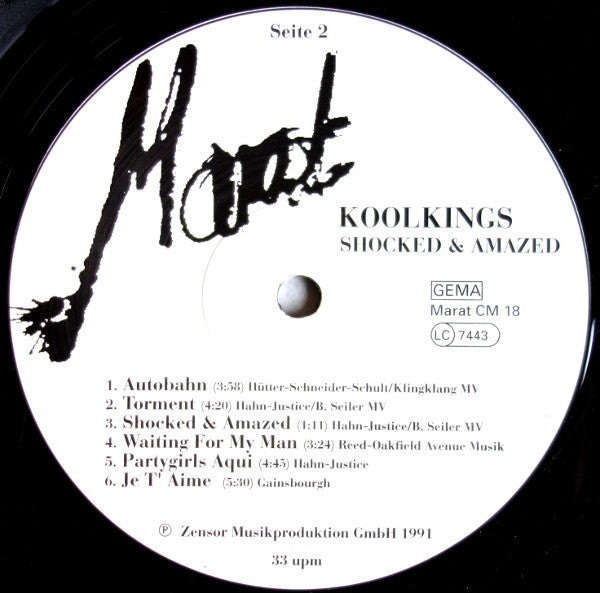 Koolkings : Shocked & Amazed (LP, Album)