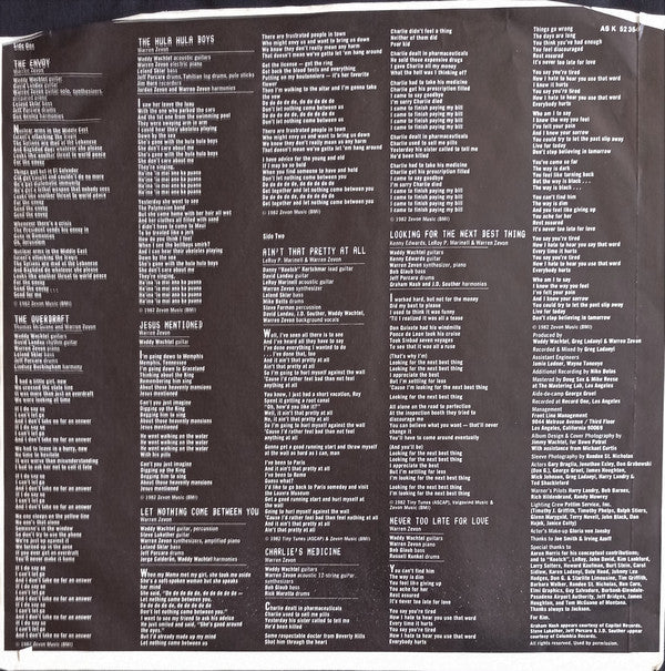 Warren Zevon : The Envoy (LP, Album)