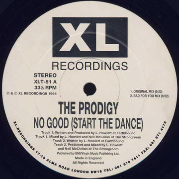 The Prodigy : No Good (Start The Dance) (12", Promo)
