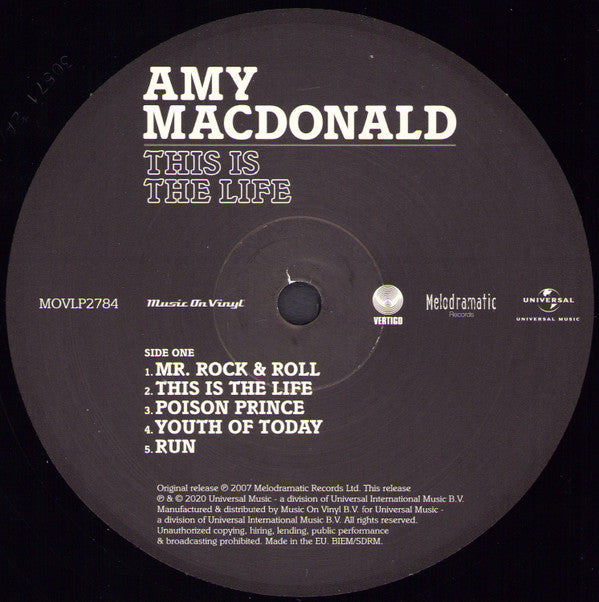 Amy MacDonald : This Is The Life (LP, Album, RE, 180)