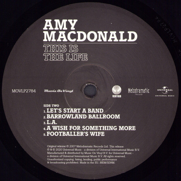 Amy MacDonald : This Is The Life (LP, Album, RE, 180)