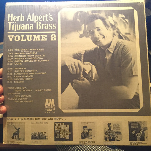 Herb Alpert & The Tijuana Brass : Volume 2 (LP, Album, Pit)