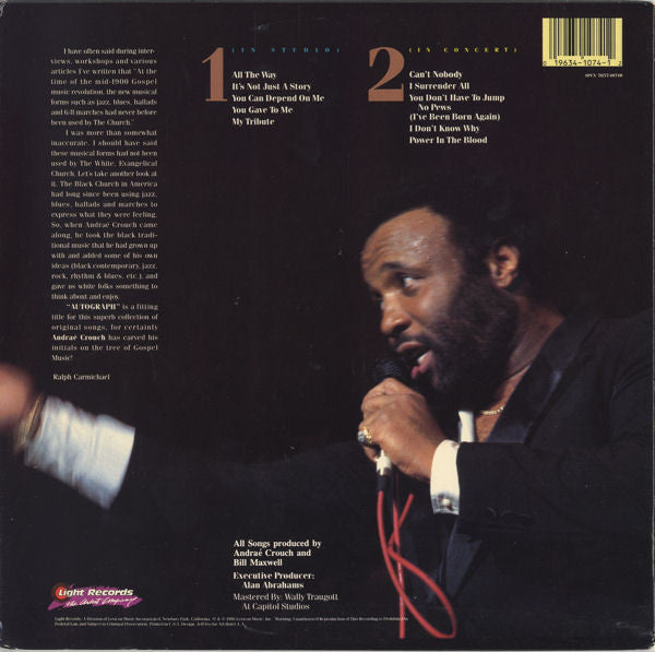 Andraé Crouch : Autograph (LP, Comp)