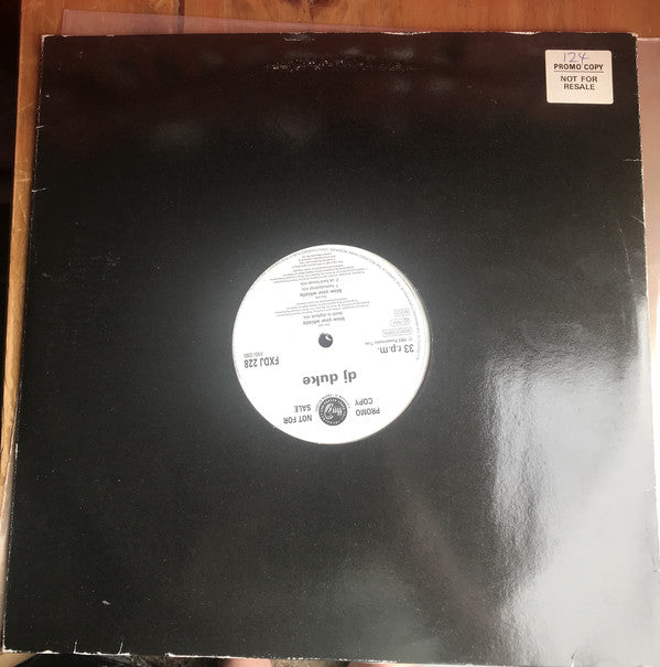 DJ Duke : Blow Your Whistle (2x12", Promo)