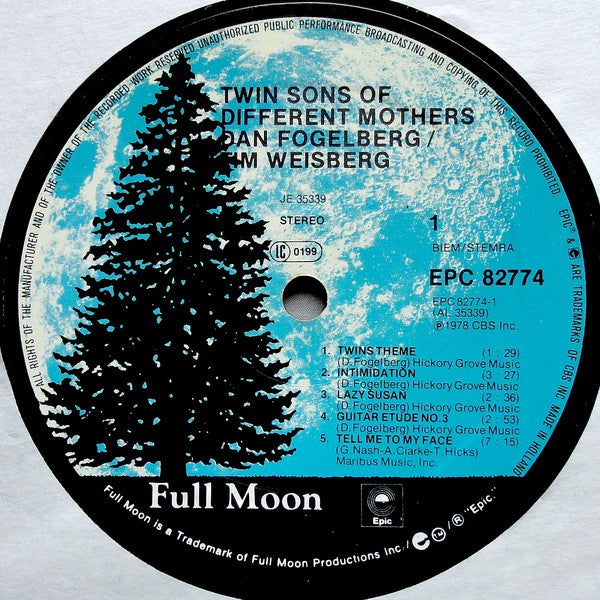 Dan Fogelberg & Tim Weisberg : Twin Sons Of Different Mothers (LP, Album, Gat)