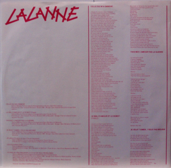 Francis Lalanne : Lalanne (LP, Album)