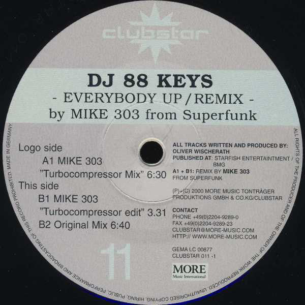 88 Keys : Everybody Up / Remix (12")