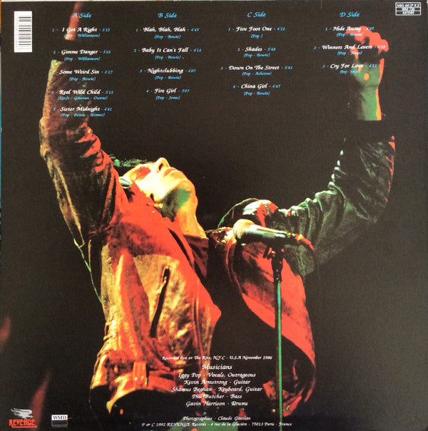 Iggy Pop : Live Ritz N.Y.C 86 (2xLP, Album)