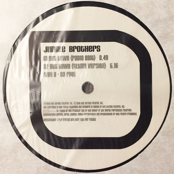 Jungle Brothers : Get Down (2x12", Single, Promo)