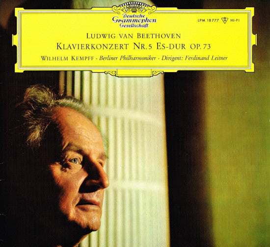 Ludwig van Beethoven, Wilhelm Kempff, Berliner Philharmoniker, Ferdinand Leitner : Klavierkonzert Nr. 5 Es-Dur Op. 73 (LP, Mono)