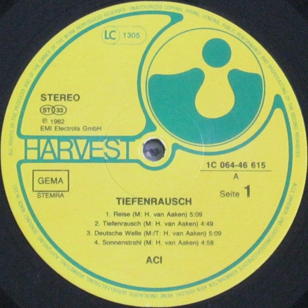 ACI (3) : Tiefenrausch (LP, Album)
