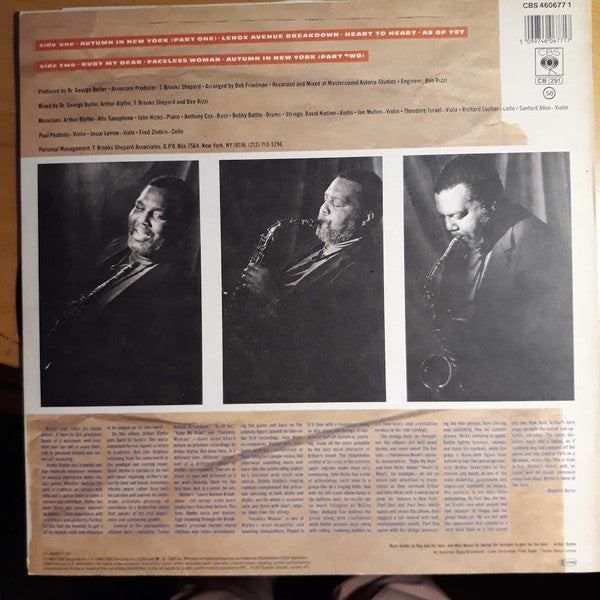 Arthur Blythe : Basic Blythe (LP, Album)