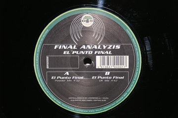 Final Analyzis : El Punto Final (12", RP)