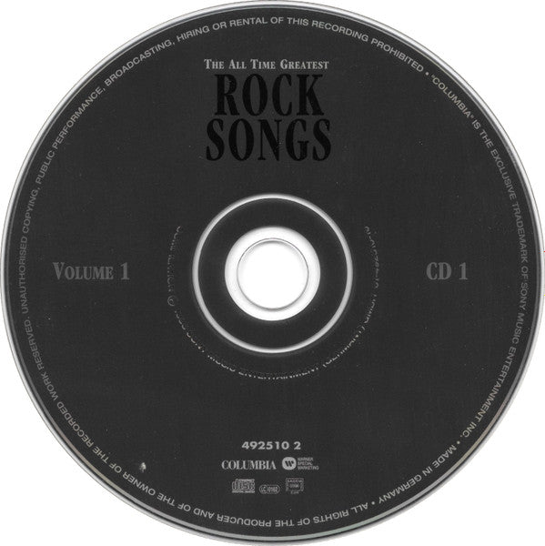 Various : The All Time Greatest Rock Songs Volume 1 (2xCD, Comp)