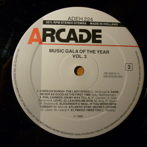 Various : Music Gala Of The Year Vol. 3 (2xLP, Comp)
