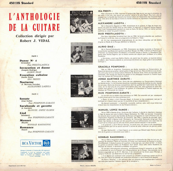 Various : Anthologie De La Guitare (LP)