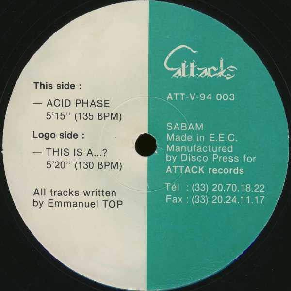 Emmanuel Top : This Is A...? / Acid Phase (12", Bla)