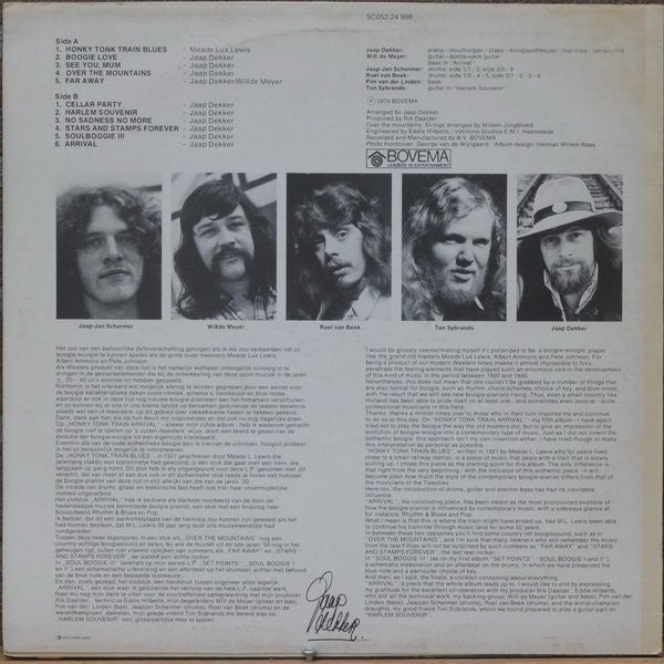 Jaap Dekker Boogie Set : Honky Tonk Train Arrival (LP, Album)