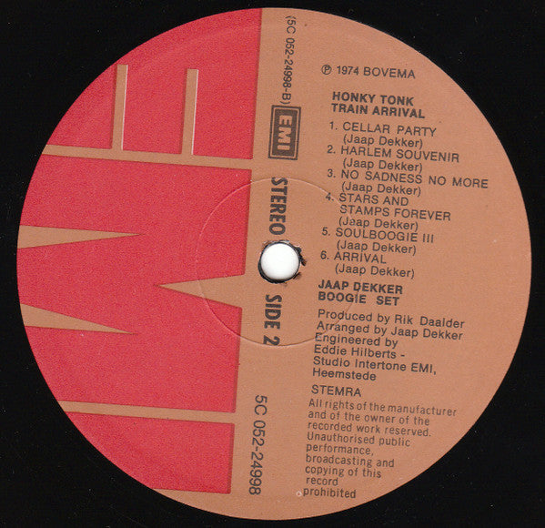 Jaap Dekker Boogie Set : Honky Tonk Train Arrival (LP, Album)