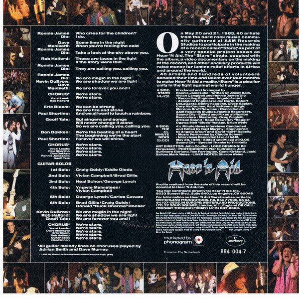 Hear'n Aid : Stars (7", EP)