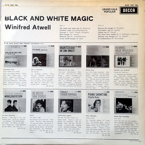 Winifred Atwell : Black And White Magic (LP, Comp)