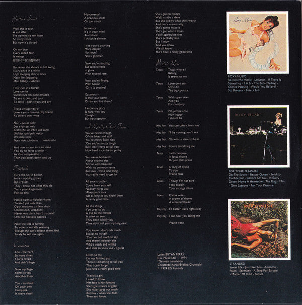 Roxy Music : Country Life (HDCD, Album, RE, RM)
