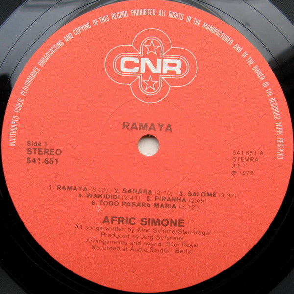 Afric Simone : Ramaya (LP, Album)