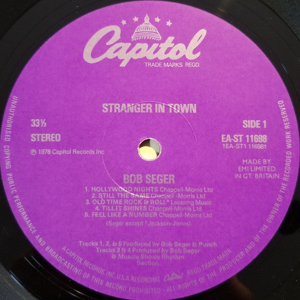 Bob Seger & The Silver Bullet Band* : Stranger In Town (LP, Album)