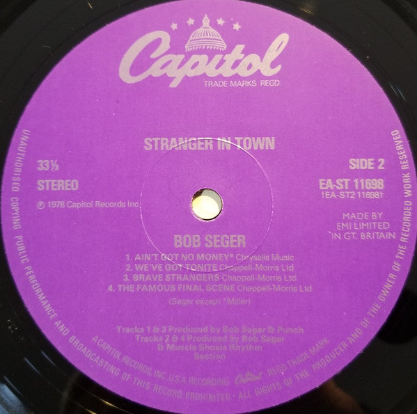 Bob Seger & The Silver Bullet Band* : Stranger In Town (LP, Album)