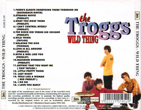 The Troggs : Wild Thing (CD, Comp)