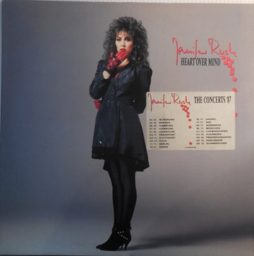 Jennifer Rush : Heart Over Mind (LP, Album, Tou)