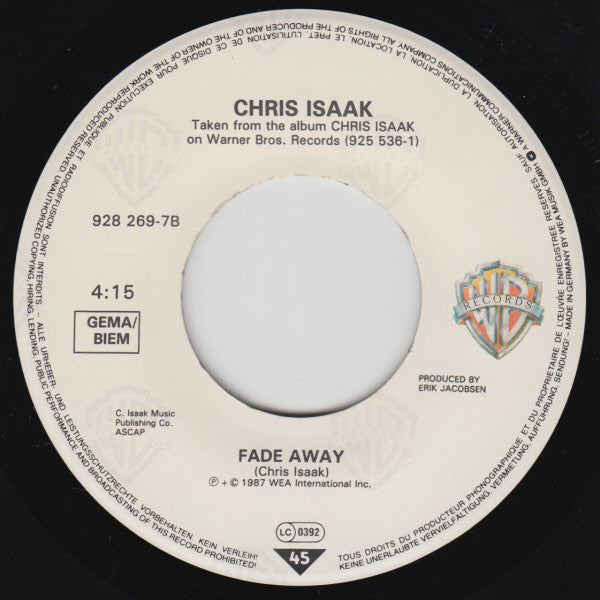 Chris Isaak : Lie To Me (7", Single)
