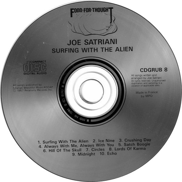 Joe Satriani : Surfing With The Alien (CD, Album)
