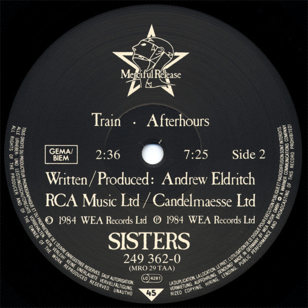 The Sisters Of Mercy : Body And Soul (12")