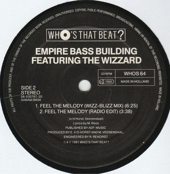 Empire Bass Building : Feel The Melody (12")