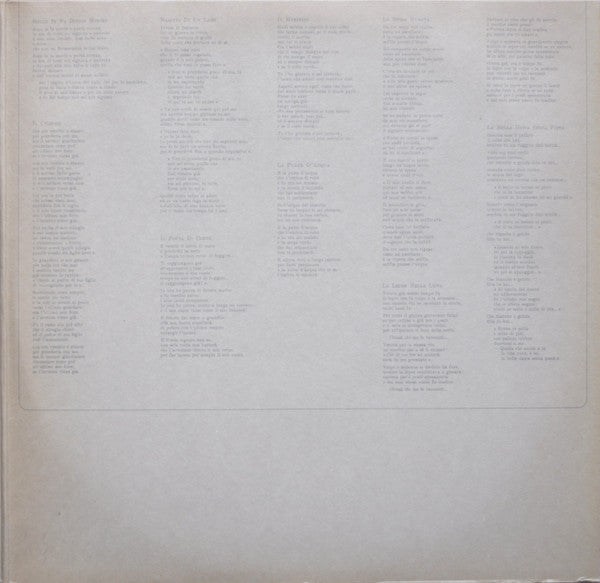 Angelo Branduardi : La Pulce D'Acqua (LP, Album, Gat)