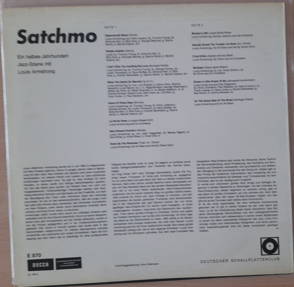 Louis Armstrong : Satchmo (LP, Comp, Club, 2nd)