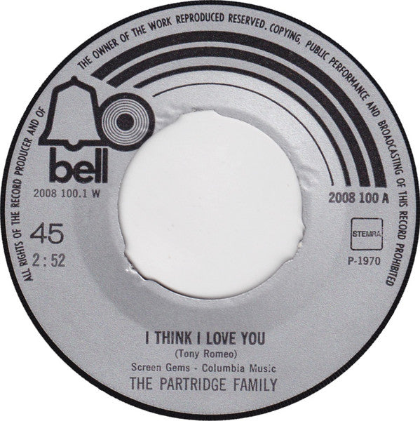 The Partridge Family : I Think I Love You (7", Maxi)