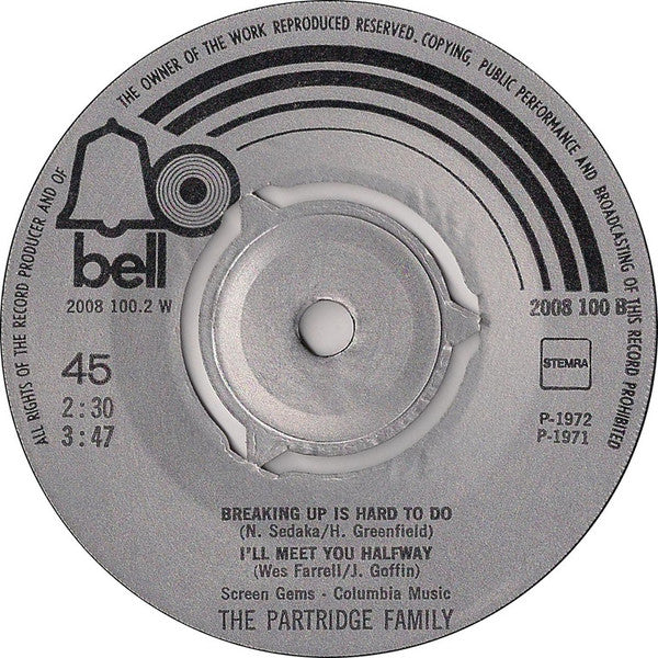 The Partridge Family : I Think I Love You (7", Maxi)