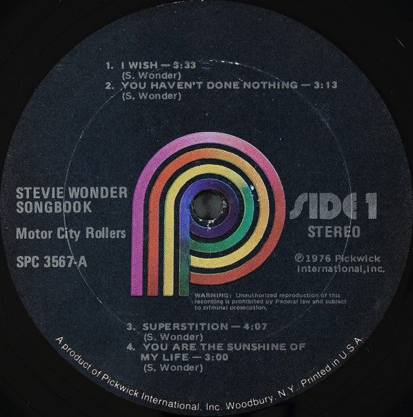 Motor City Rollers : Stevie Wonder Songbook (LP)