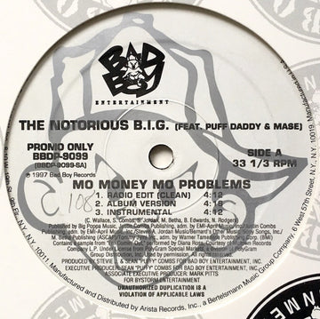 Notorious B.I.G. : Mo Money Mo Problems (12", Promo)