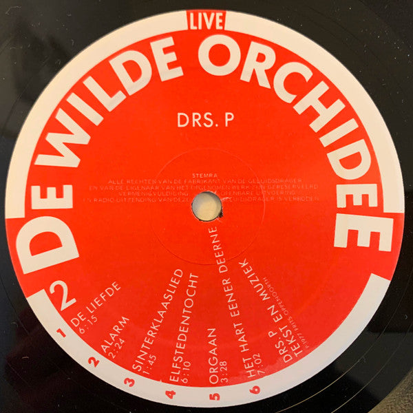 Drs. P : De Wilde Orchidee (Het Geheim Van Het Bestaan) (Live) (LP, Album)
