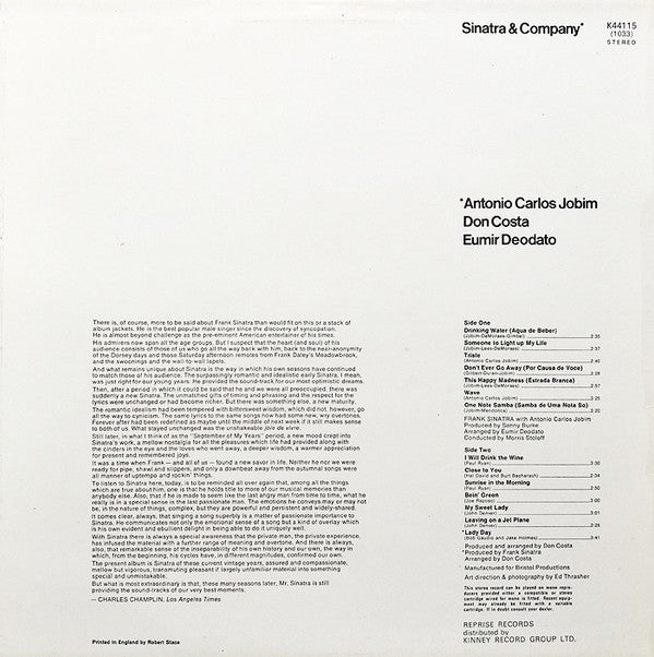 Frank Sinatra : Sinatra & Company (LP, Album, RE)
