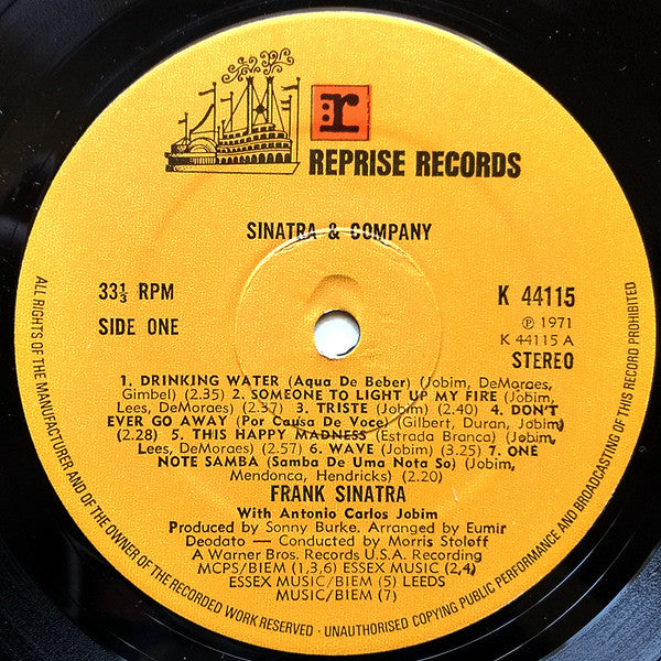 Frank Sinatra : Sinatra & Company (LP, Album, RE)